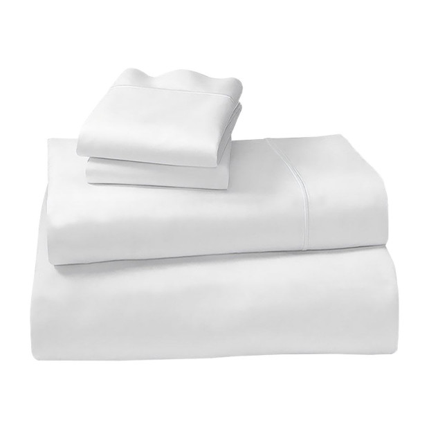1000 Thread Count Cotton Rich King Bed Sheet Set 4-Piece Gift Pack in White Image 3