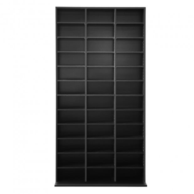 Adjustable CD DVD Book Storage Shelf - Black Image 4