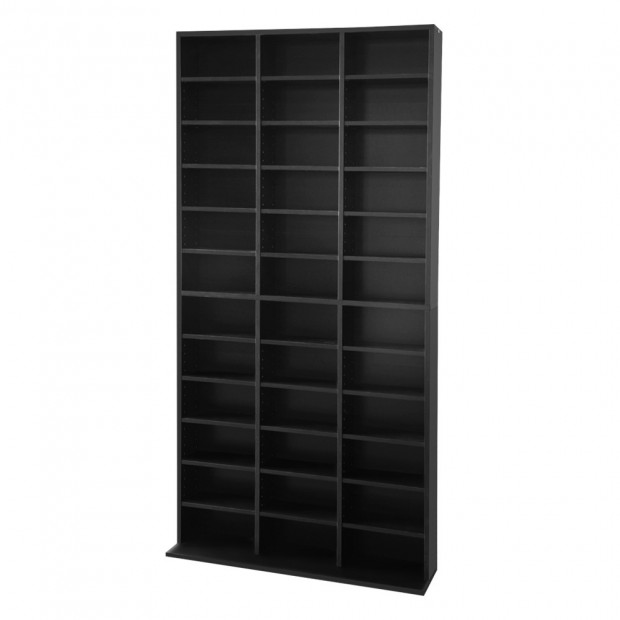 Adjustable CD DVD Book Storage Shelf - Black Image 5