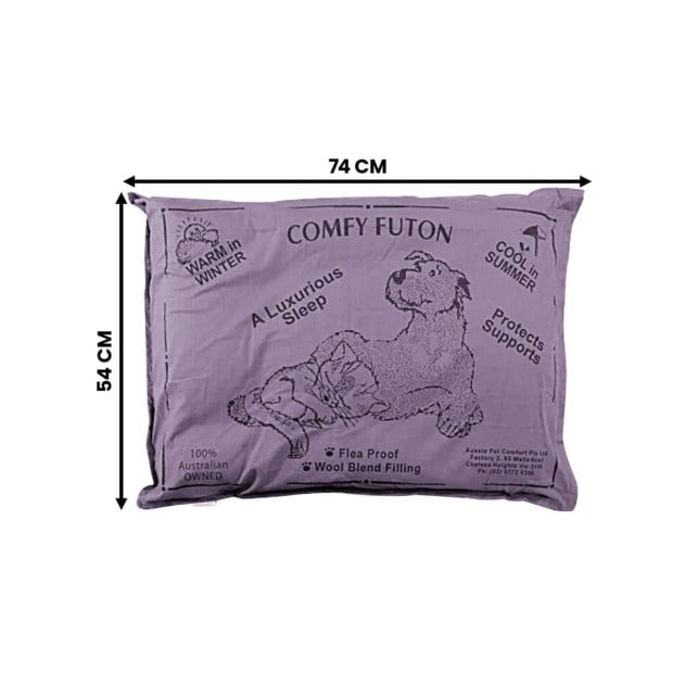 Aussie Made Comfy Pet Futon Dog 74cm Wool Blend Small - Dusk Image 3
