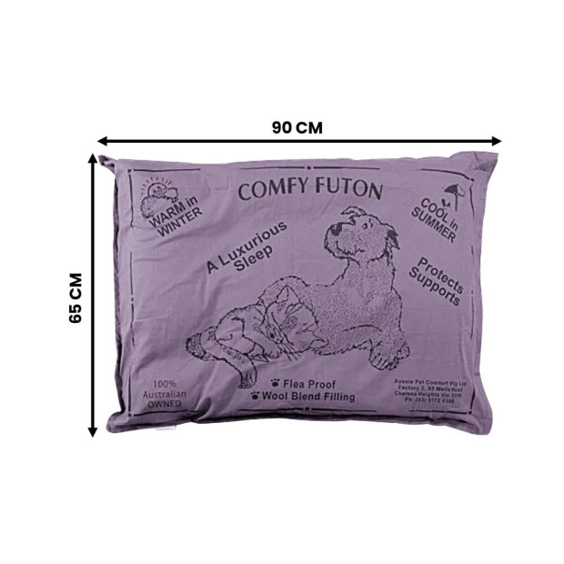 Aussie Made Comfy Pet Futon Dog 90cm Wool Blend Medium - Dusk Image 3