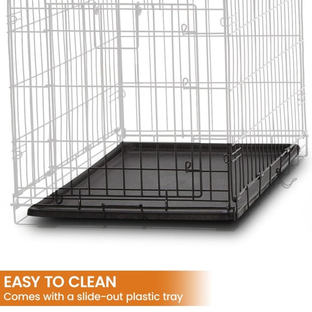 Royale 36in Foldable Pet Wire Dog Crate - Medium Image 3