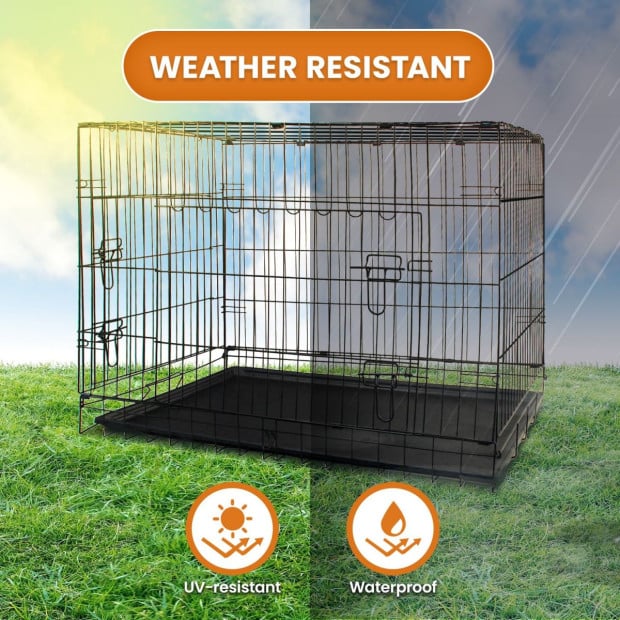 Royale 36in Foldable Pet Wire Dog Crate - Medium Image 7