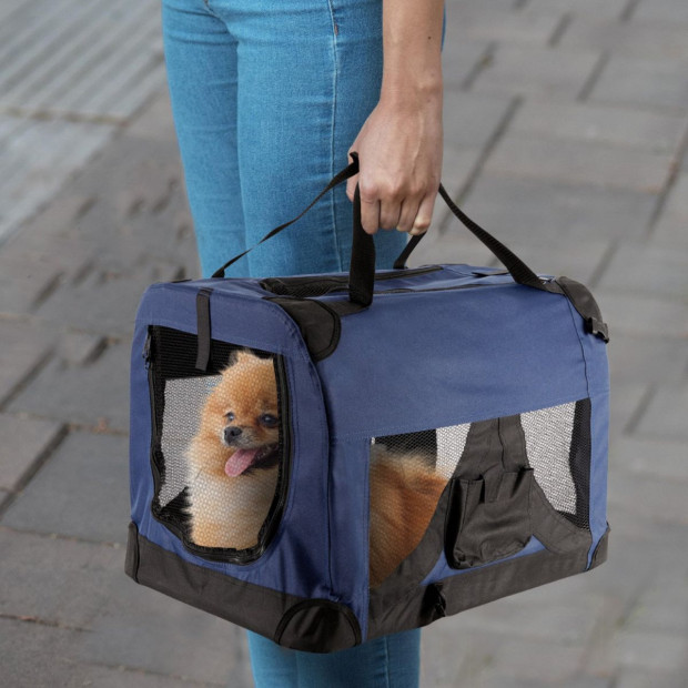 Royale Heavy Duty Soft Collapsible Pet Carrier - Medium Image 11