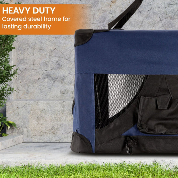 Royale Heavy Duty Soft Collapsible Pet Carrier - Medium Image 8