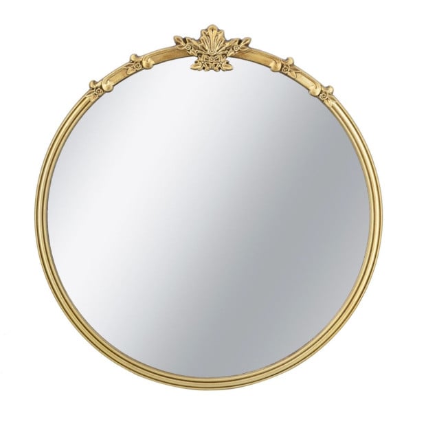 Gerogian Gold Round Mirror 76x2.5x79cm