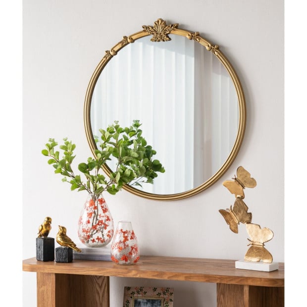 Gerogian Gold Round Mirror 76x2.5x79cm Image 3