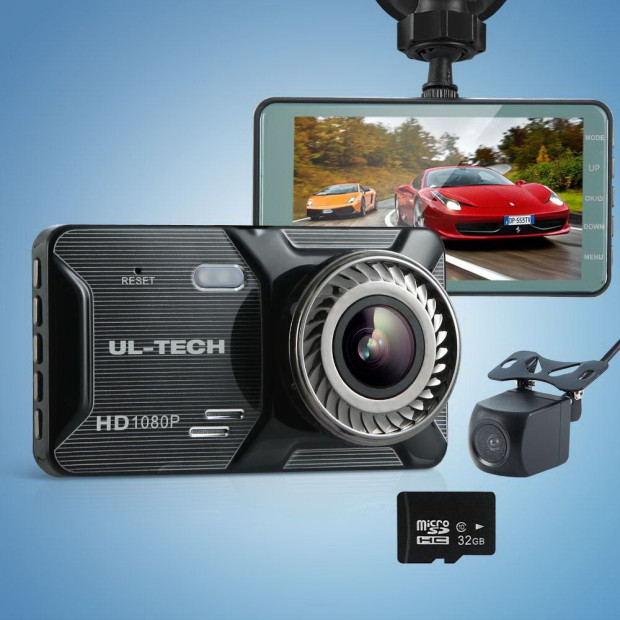 1080p 4 Dash Camera Dual Lens Car Dvr Recorder Front Rear Night Vision Image 8
