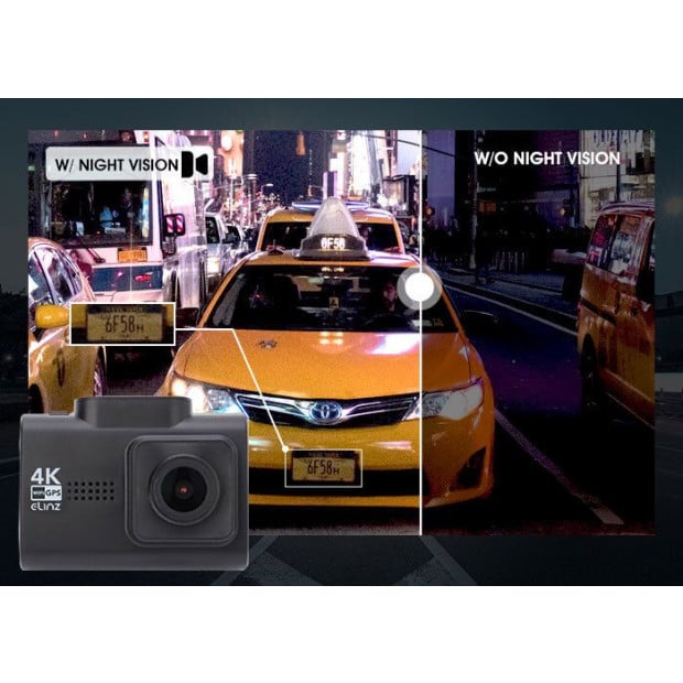 4K 2K Dual Dash Cam WiFi GPS Car Dashboard Camera WDR Hud Charger Image 6