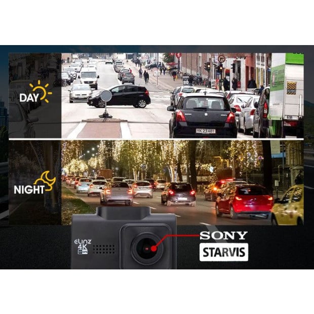 4K 2K Dual Dash Cam WiFi GPS Car Camera WDR Parking Monitor 32GB Image 5