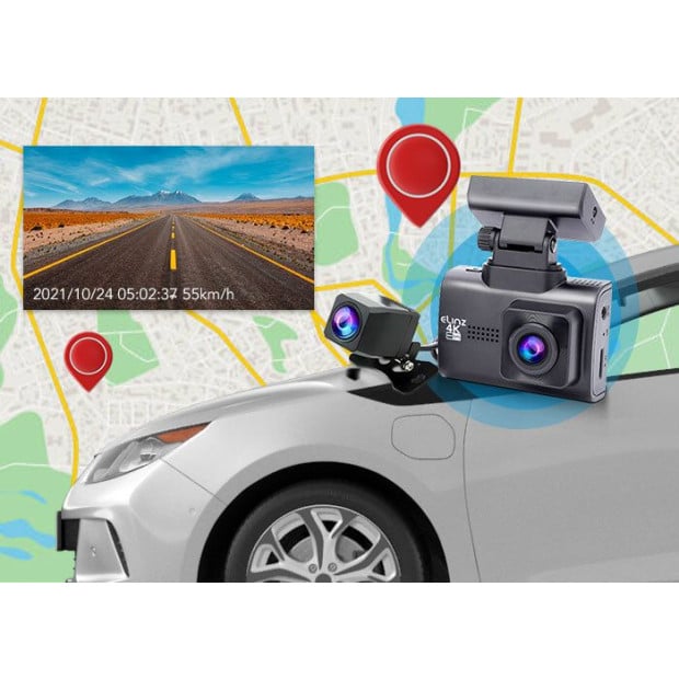 4K 2K Dual Dash Cam WiFi GPS Car Camera WDR Parking Monitor 32GB Image 6