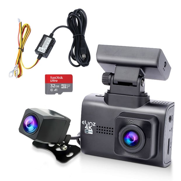 4K 2K Dual Dash Cam WiFi GPS Car Camera WDR Parking Monitor 32GB Image 7