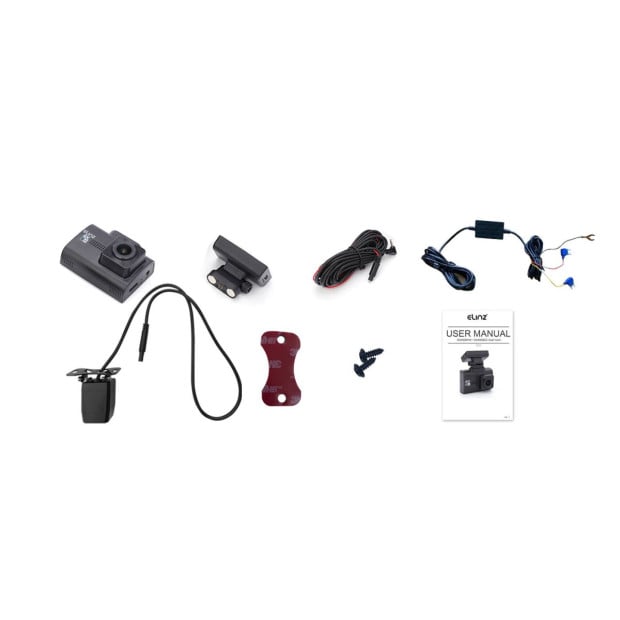 4K 2K Dual Dash Cam WiFi GPS Car Camera WDR Night Vision Hardwire Kit Image 8