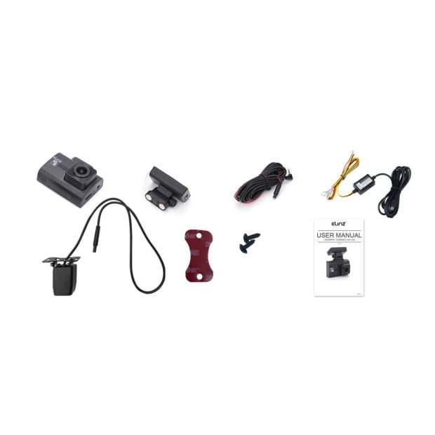 4K 2K Wifi GPS Dual Dash Cam Car Camera Recorder HUD Hardwire Fuse Kit Image 8
