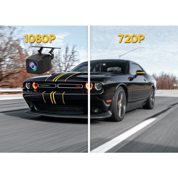 10in Rearview Mirror 1080p Touch Screen Car Dash Cam Reversing Camera Image 4