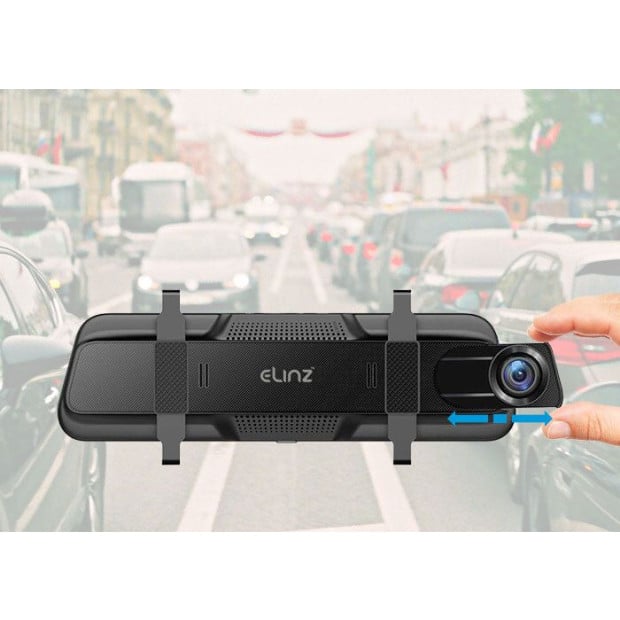 10in Rearview Mirror 1080p Touch Screen Car Dash Cam Reversing Camera Image 5