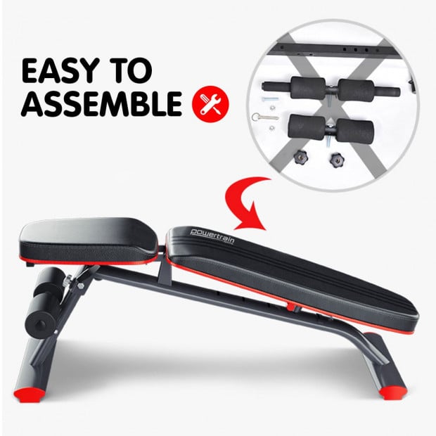 Powertrain adjustable incline decline flat home gym bench store