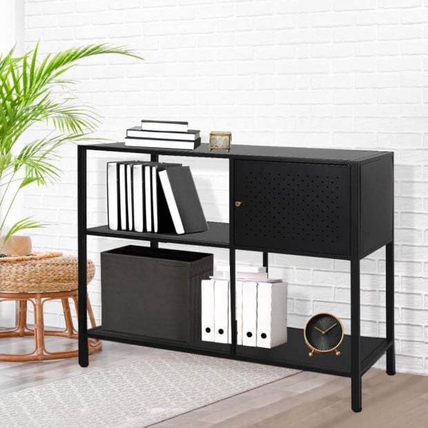 3-Tier Console Table Office Furniture Desk Display Shelf Image 7