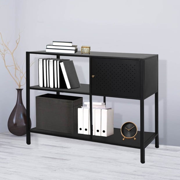 3-Tier Console Table Office Furniture Desk Display Shelf Image 8