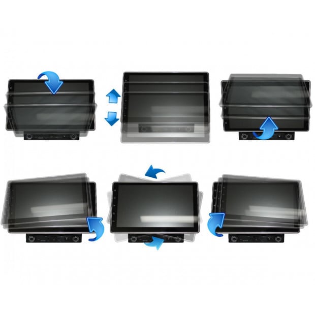 10.1in Dash Car Dvd Player Universal Android 8 Double 2 Din Stereo Image 4