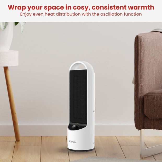 Dimplex 2kW Personal DC Ceramic Heater in Black and White Image 5