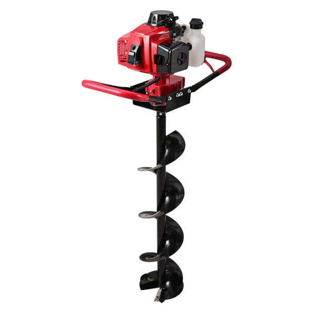 Petrol Post Hole Digger 92cc Drill Borer Fence Extension Auger Bits Image 3