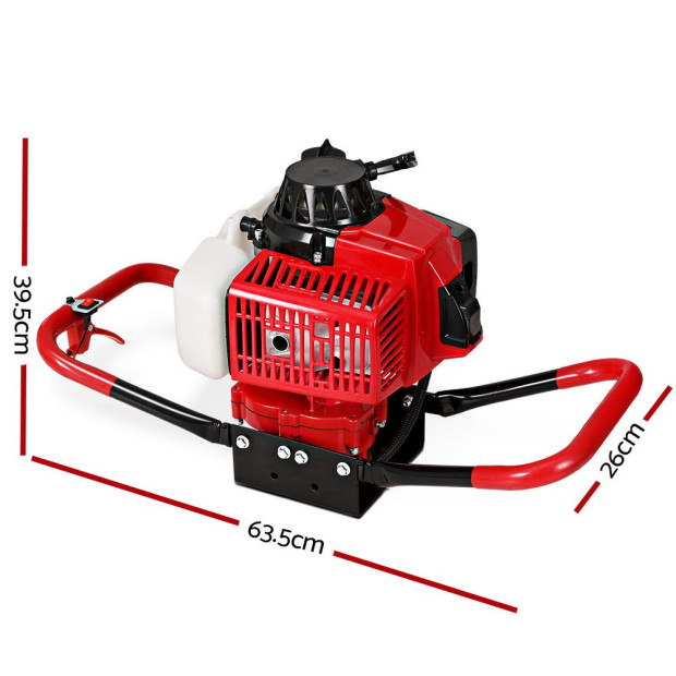 92cc Post Hole Digger Only Motor Petrol Diggers Earth Image 2