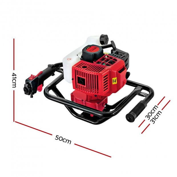 Post Hole Digger Petrol Diggers Only Motor Complete Earth Auger 92CC Image 2