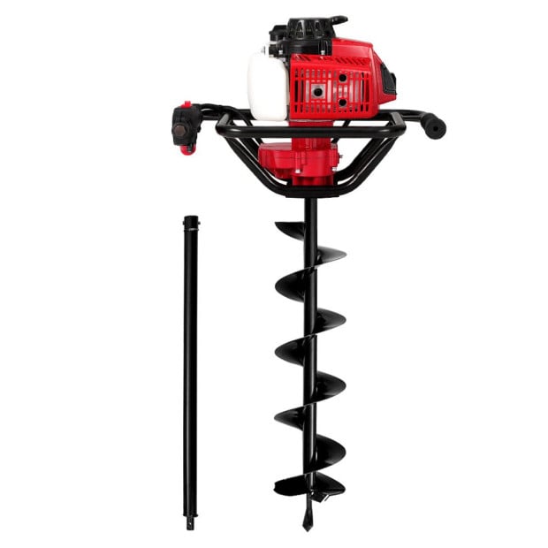 80cc Petrol Post Hole Digger Diggers Earth Auger Fence Borer Drill Bit Image 3