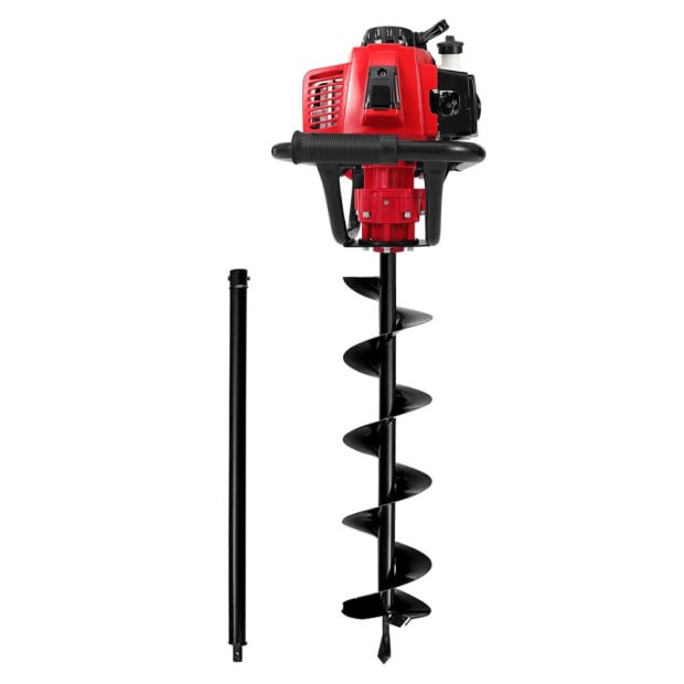 80cc Petrol Post Hole Digger Diggers Earth Auger Fence Borer Drill Bit Image 4