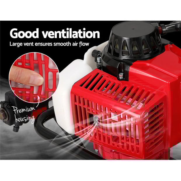80cc Petrol Post Hole Digger Diggers Earth Auger Fence Borer Drill Bit Image 6