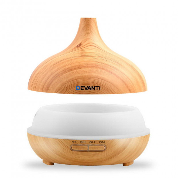 300ml 4in1 Aroma Diffuser Light Wood