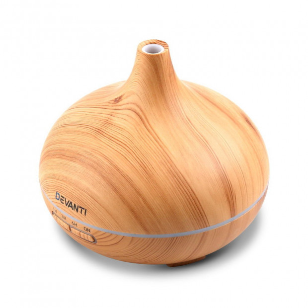 300ml 4in1 Aroma Diffuser Light Wood