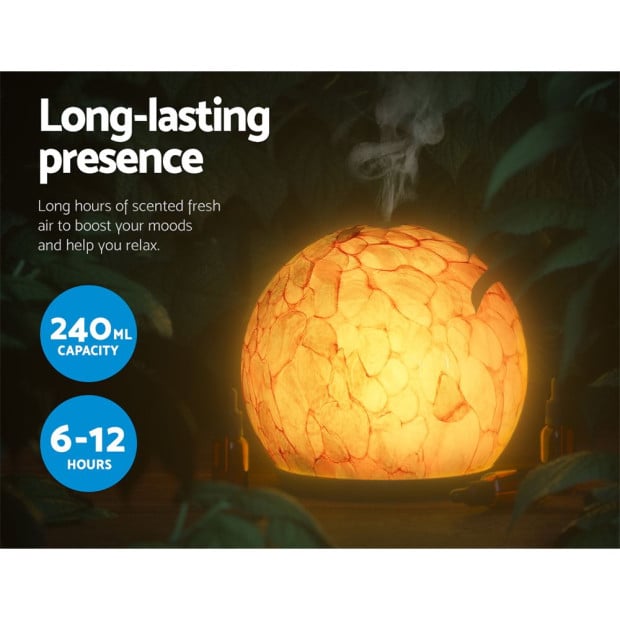 240ml Aroma Diffuser LED Light Glass Essential Oil Image 6