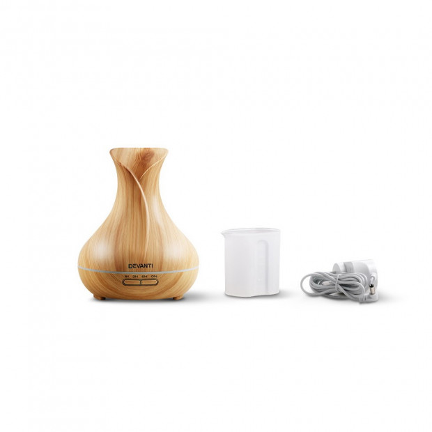 400ml 4-in-1 Aroma Diffuser Light Wood Image 6