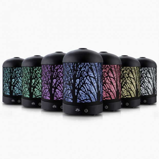 Aroma Diffuser Aromatherapy LED Night Light Iron 160ml Touch Control
