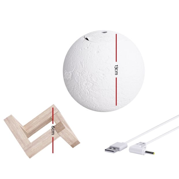 Aroma Diffuser Led Moon Lamp 880ml Image 2