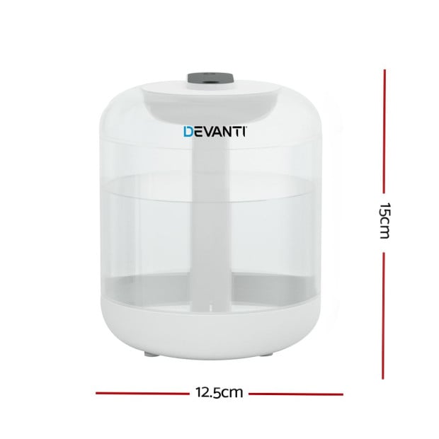 1L Air Humidifier Ultrasonic Purifier Aroma Diffuser Essential Oil LED Image 3