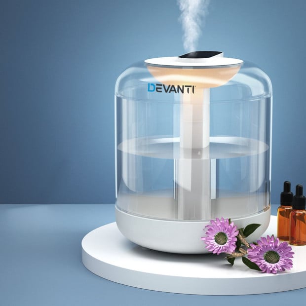 1L Air Humidifier Ultrasonic Purifier Aroma Diffuser Essential Oil LED Image 2