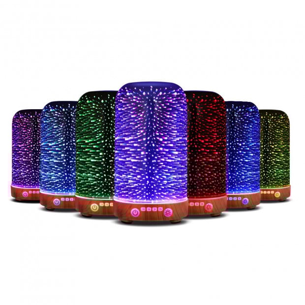 Aromatherapy Diffuser Aroma Humidifier 3D Light Essential Oil