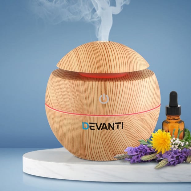Aromatherapy Diffuser Aroma Essential Oils Air Humidifier LED Light Image 7