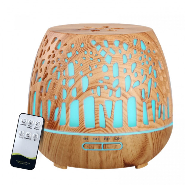 Aroma Diffuser Humidifier Essential Oil Cool Mist Remote Control 400ml