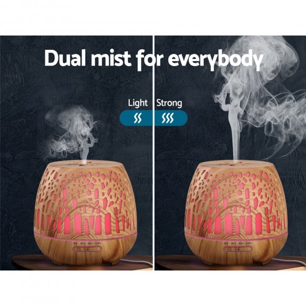 Aroma Diffuser Humidifier Essential Oil Cool Mist Remote Control 400ml Image 6