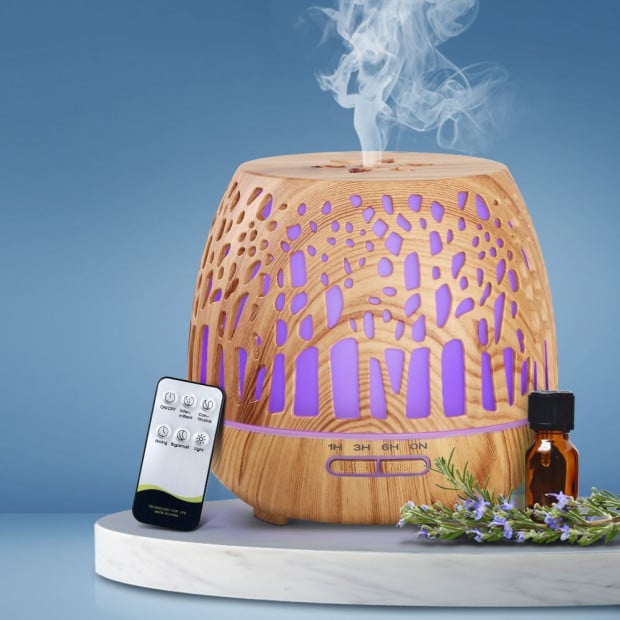 Aroma Diffuser Humidifier Essential Oil Cool Mist Remote Control 400ml Image 7