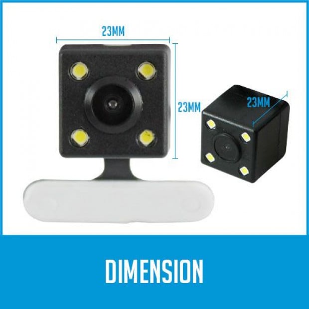 Elinz 120deg Reversing Camera For Dash Cam Night Vision Image 4