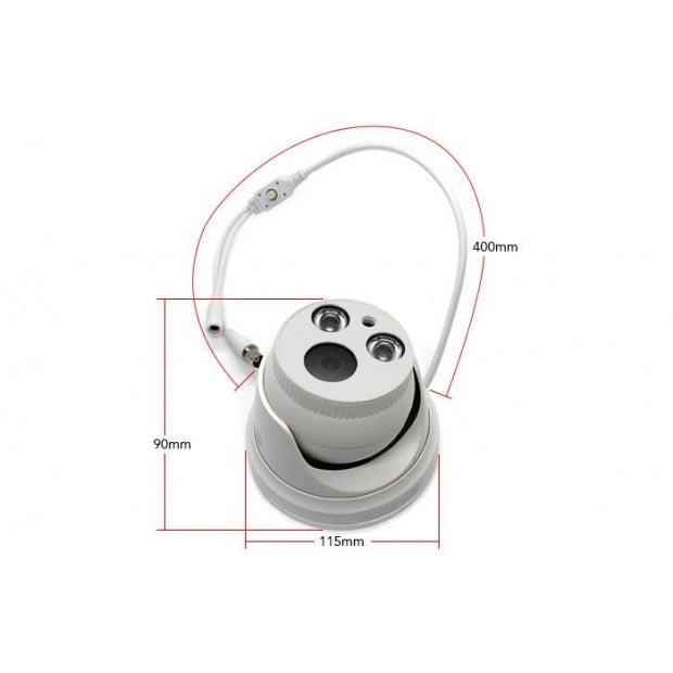 Elinz 5mp Dome Hd Ahd Cctv Security Camera Waterproof Night Vision Image 5