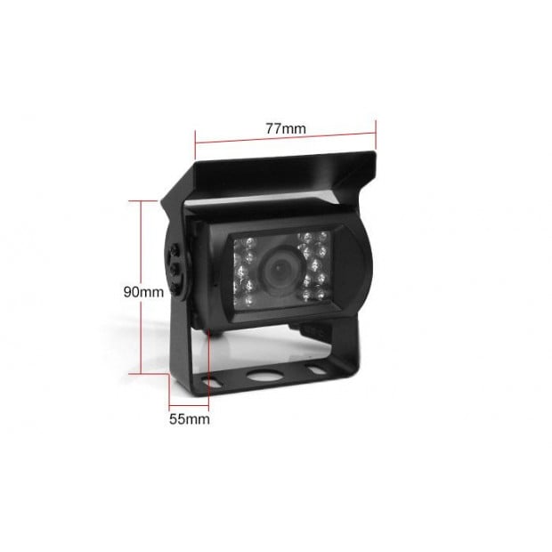 Elinz Heavy Duty 60 Degree Ccd Ir Reverse Reversing Rearview Camera Image 4