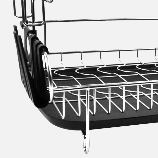 Stainless Steel Kitchen Dish Rack Dishrack Cup Drainer Plate Tray Image 5