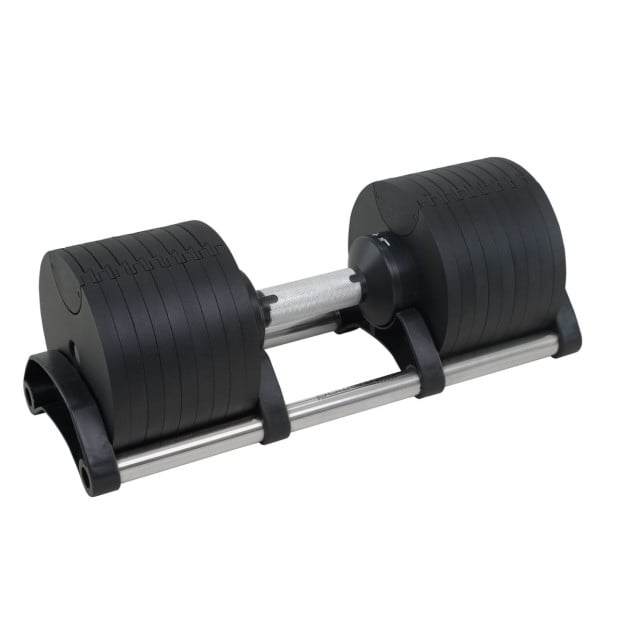 Powertrain Eon 36kg Dial-Up Adjustable Dumbbell Home Gym Weights Image 2