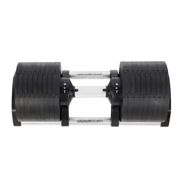 Powertrain Eon 36kg Dial-Up Adjustable Dumbbell Home Gym Weights Image 3